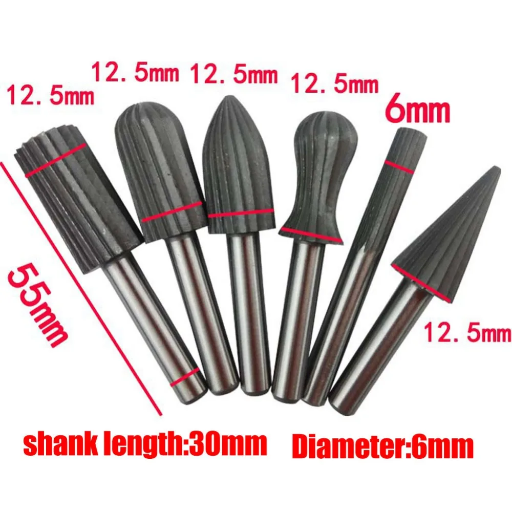 6 piezas Fresas para Metal Duro Profesional, Juego de Fresas para Madera  8mm, Fresadora Redonda Cantos, Fresa para el Trabajo de la Madera para  Tableros de Partículas, Madera, Contrachapada (6) : 