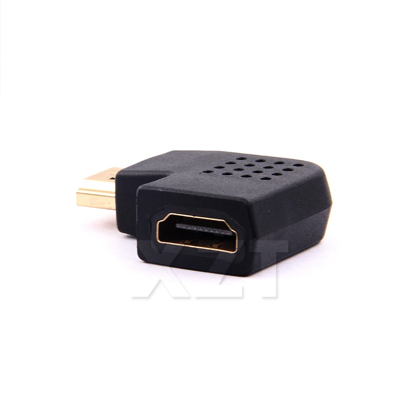 Черный HDMI мужчины к женщине HDMI Кабель-адаптер конвертер Extender вправо/левый угол для HDTV HDMI 1080 P адаптер кабель преобразователя