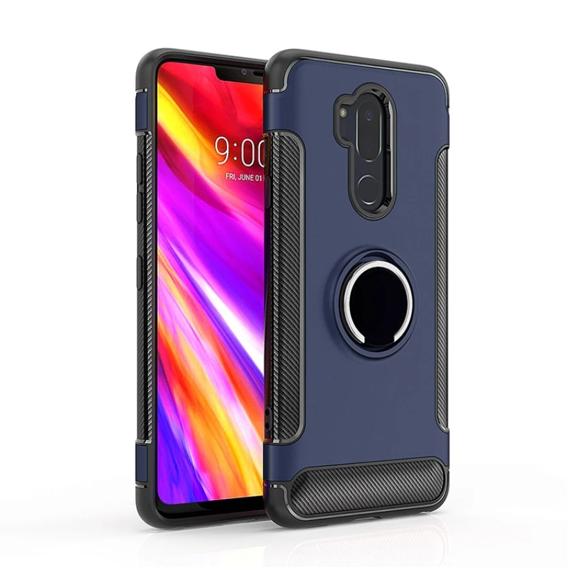 Для LG V40 чехол thinq для LG G7 чехол thinq Броня полная защита кольцо магнетизм держатель Телефон задняя оболочка для LG G710 V40 G7 чехол