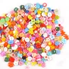100Pcs Mixed Cartoon Dyed Shank Flatback Plastic Buttons For Clothing Kids Coat Boots Sewing Accessory Scrapbook DIY Craft M1895 5