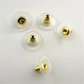 

GraceAngie 200PiecesTop Copper Transparent Earrings Stopers Plug Earrings DIY Earring Back 11*11mm (30599)