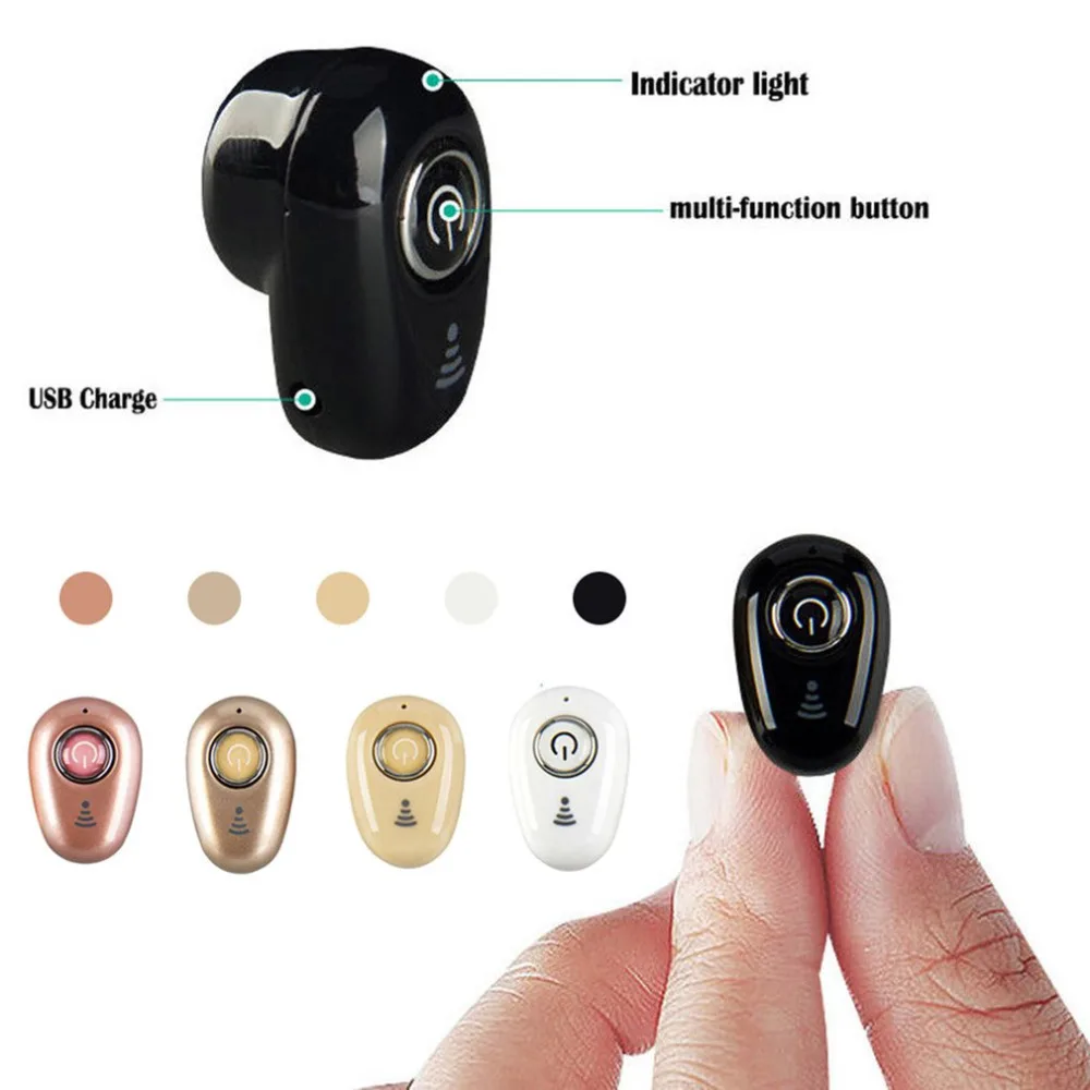 

Mini Wireless Bluetooth Headphones In Ear Stereo Earphone Bluetooth V4.1 Earbuds Headset for Smartphones Bluetooth Earphones