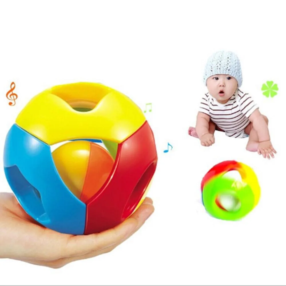 

Enlightenment Baby Toys Fun Small Jingle Bells Ball Circle Development Baby Intelligence Training Grip Ability Toy
