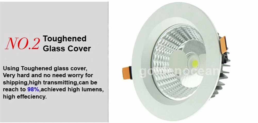 Светодиодные светильники Downlight Downlight LED 7W 12W 20W 30W 40W 85-265V с подсветкой светодиодные утопленные COB потолочные светильники для ванной комнаты