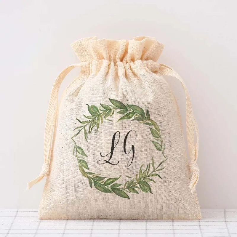 50 шт. персонализированные свадебные конфеты сумки c индивидуальным логотипом веревка для подарочного пакета Сумки Свадебные аксессуары Свадебная вечеринка поставки - Цвет: 12