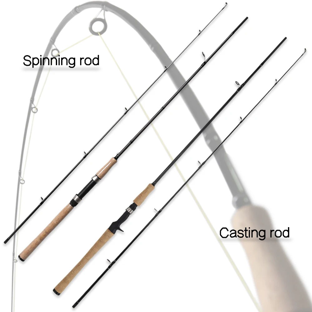 

Casting and spinning rod for fishing carbon fiber 2.1m 7-25g lure weight fast fishing pole 6-12LB line weight