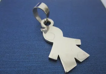 

24*33MM Free ship!40pcs fashion Figure jewelry Stainless Steel charms little boys Pendant for XMAS DAY. Thanksgiving Day