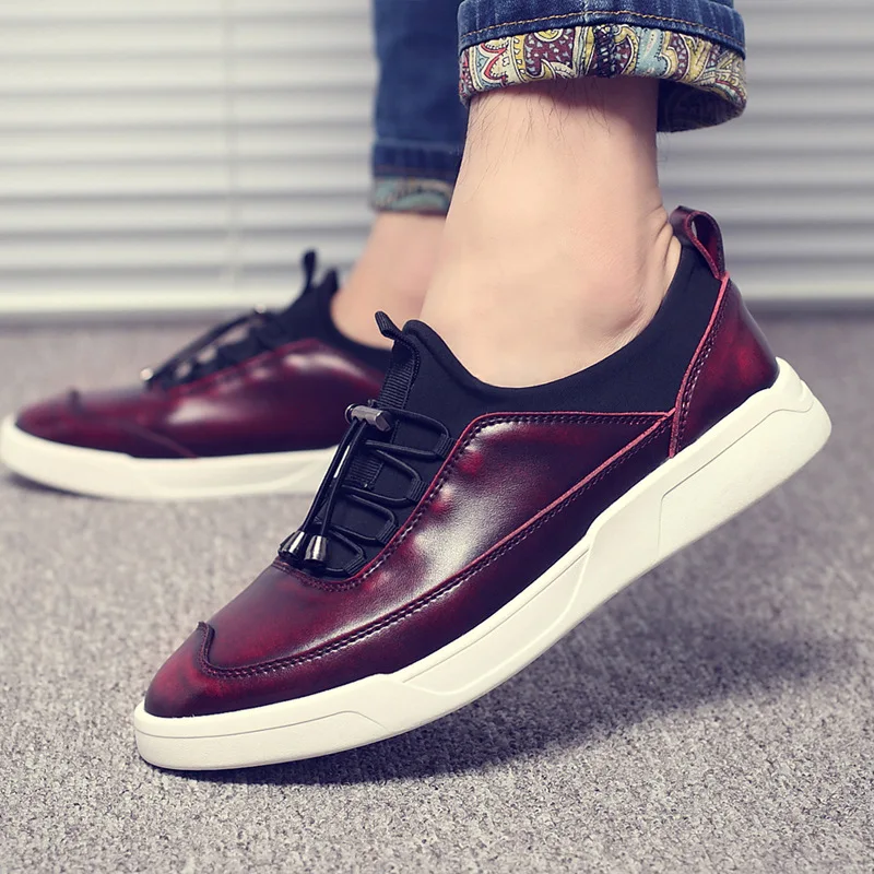 

Genuine Leather Shoes Men Loafers Shoe Men Sneakers MEIL Brand British Style Casual Formal Dress Mens Black/Brown Loafers