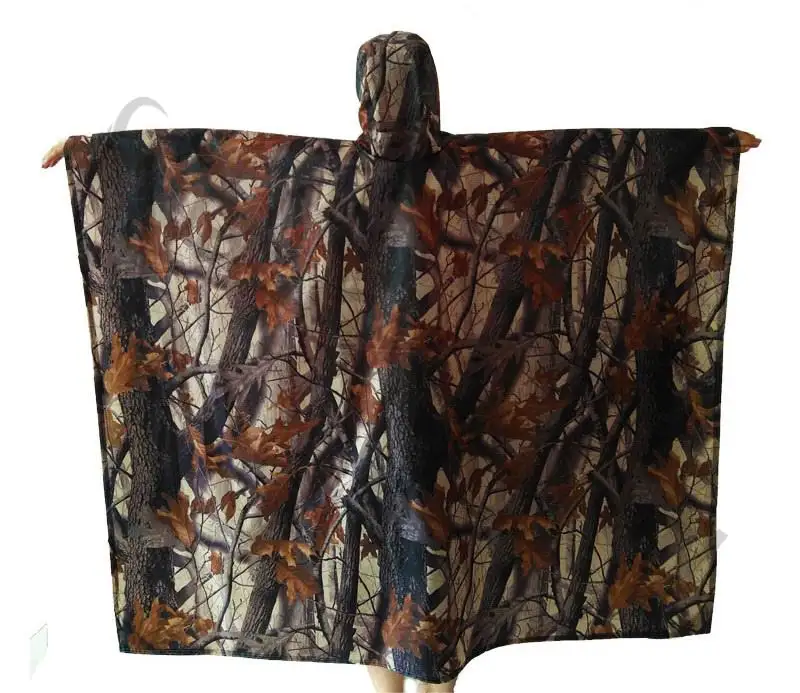 10pcs 3in1 Outdoor Military Camouflage Raincoat Rainwear Poncho