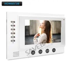 HOMSECUR TM701R-W Один Крытый мониторы для Новое поступление проводной телефон видео домофон системы