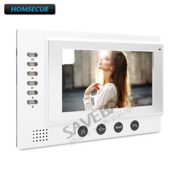 

HOMSECUR TM701R-W Single Indoor Monitor for New Arrival Wired Video Door Phone Intercom System