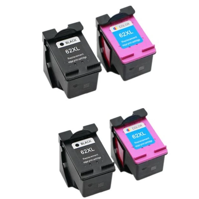 4PK For HP 62 XL hp62 Ink Cartridge For HP Envy 5640 5660 7640 5540 5544 5545 5546 5548