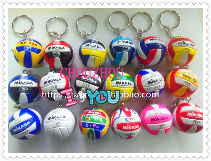 

100PCS Auto Car Ball keychain Key Holder Ring For Sports Team Football Beach Ball Key Ring