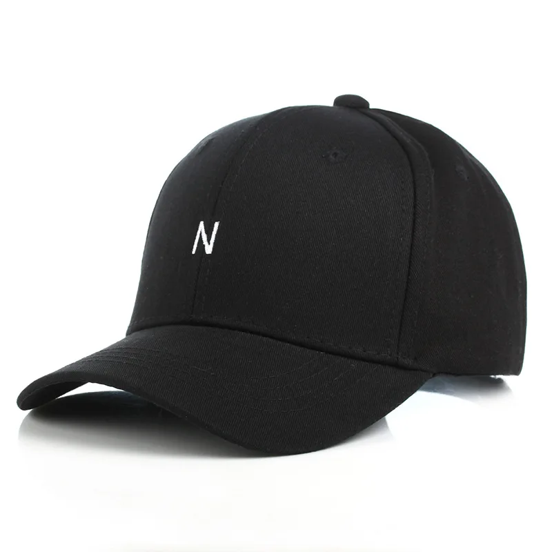 Bpckaace 2018 Лето Мужской бейсболка буквой N вышитые колпачок для женщин Snapback Головные