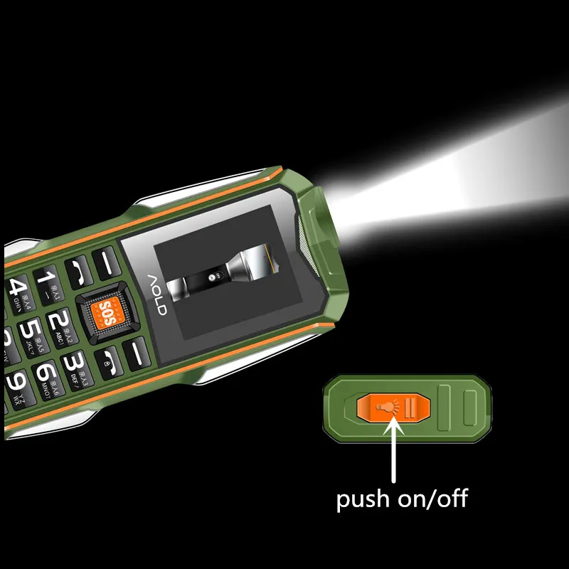  case gift Power bank cell phone SOS Loud Sound mp3 flashlight bluetooth Magic voice shockproof mobi