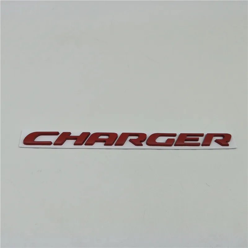 red Для Dodge charger SRT R/T Hellcat задний багажник эмблема для багажника металлический значок с логотипом знак - Цвет: red