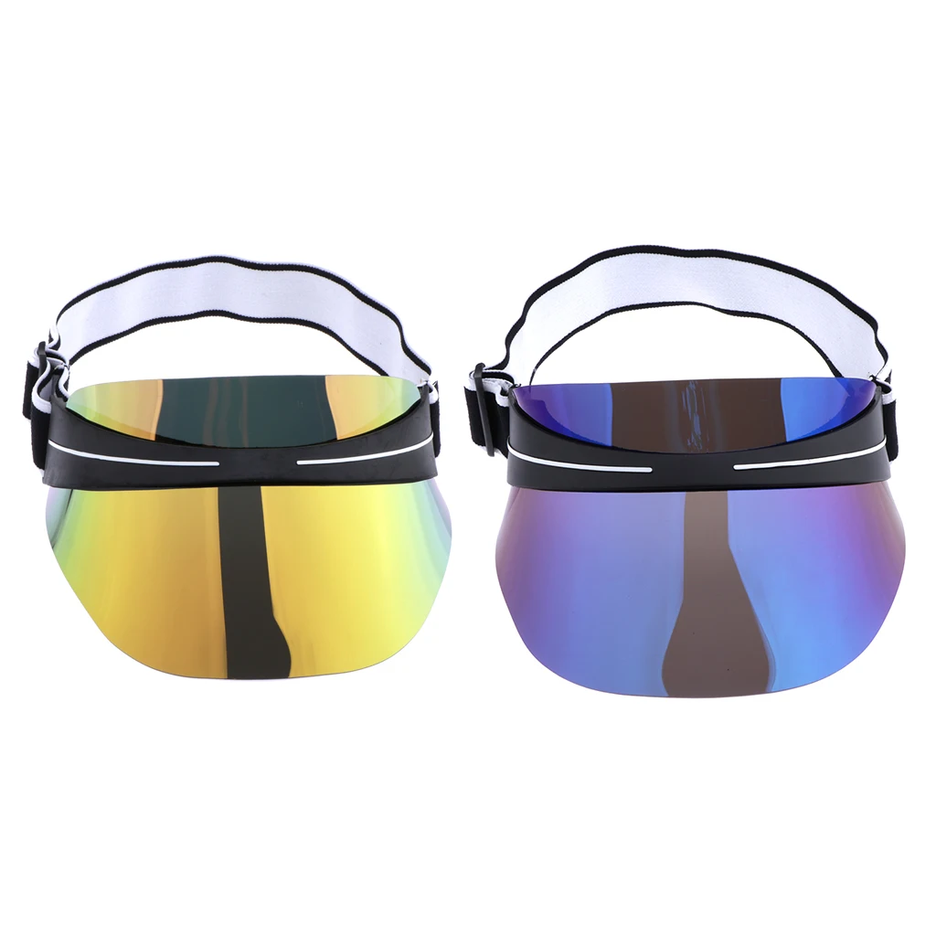 

Footful Unisex Outdoor Visor Hat Sun Protection Sunhat with Elastic Headband for Running Hiking Camping Beach Swimming Men Women