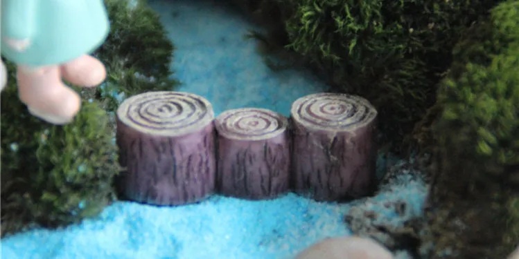 Goede 5 stks Building goederen hout stapel stakes decoratie bridge bonsai terraium decoratie kinderen gift DIY materiaal