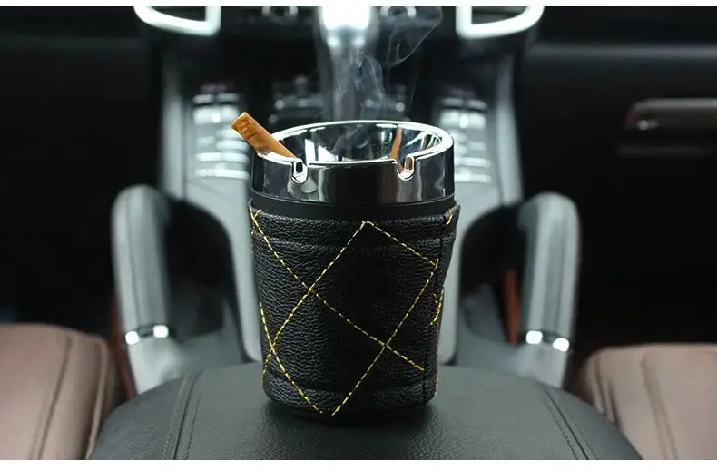 

1PC Portable Auto Car Truck Cigarette Smoke car Ashtray For Land Rover LR4 LR2 Range Rover Evoque