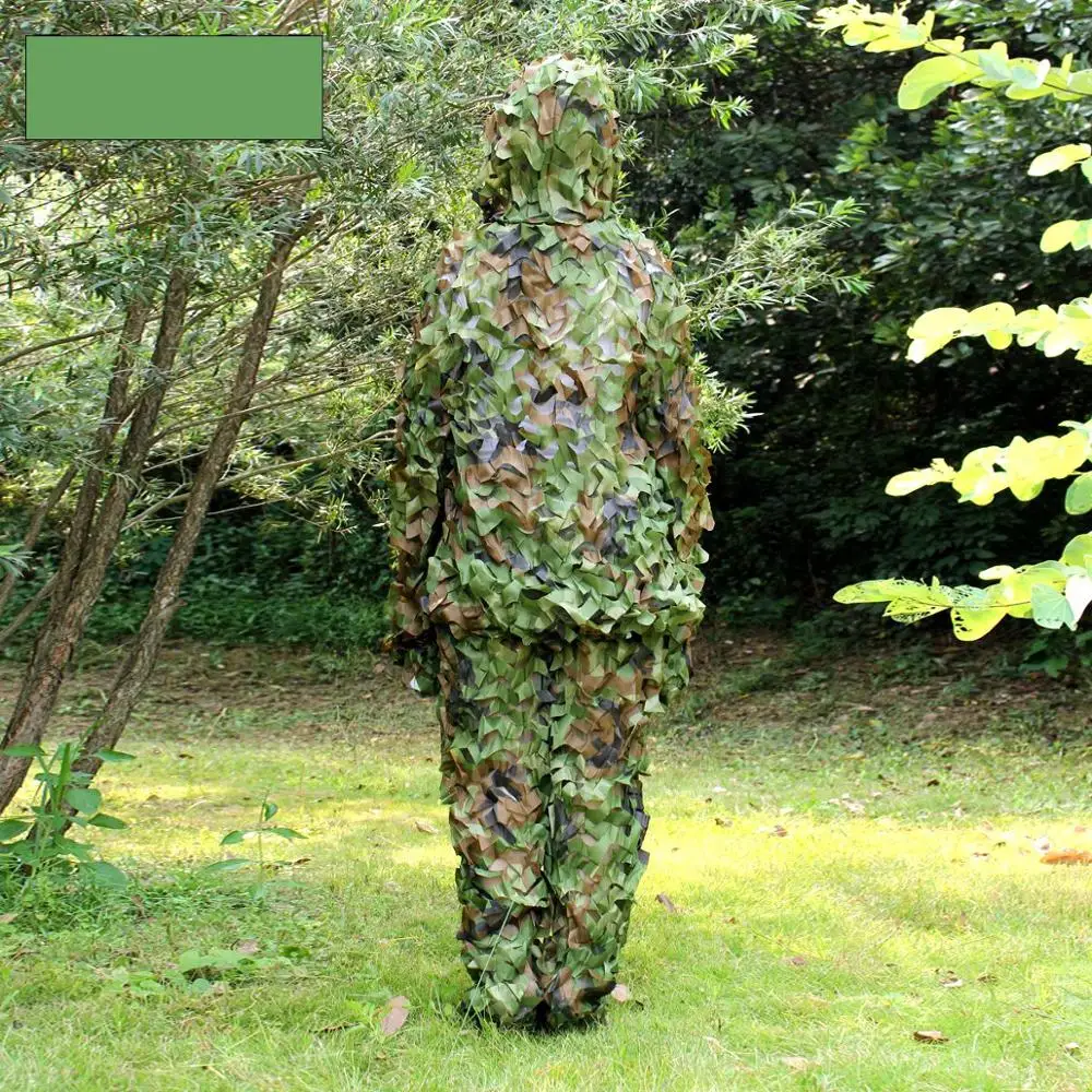 VILEAD 3 цвета 3D ghillie Костюмы Военная камуфляжная охотничья одежда снайперская одежда армейская страйкбольная Униформа тактическая бионическая для мужчин