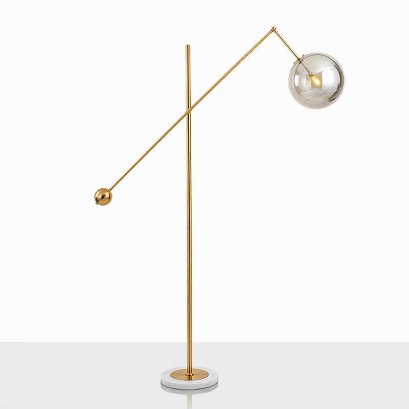  Post Modern Glass Ball Floor Lamp Nordic Designer for Living Room Bedside Bedroom LED Floor Lamps D - 33043270669