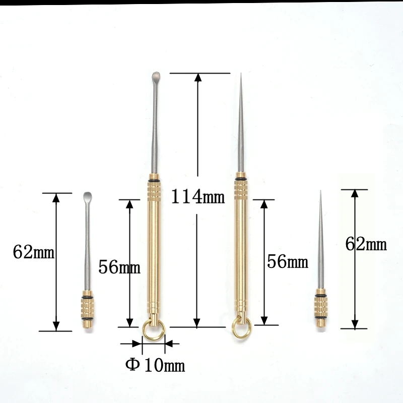 Титановая зубочистка, Ушная ложка, оружие самообороны, инструмент для выживания, брелок, EDC, гаджет для пикника, для мужчин и женщин, оборудование для кемпинга на открытом воздухе