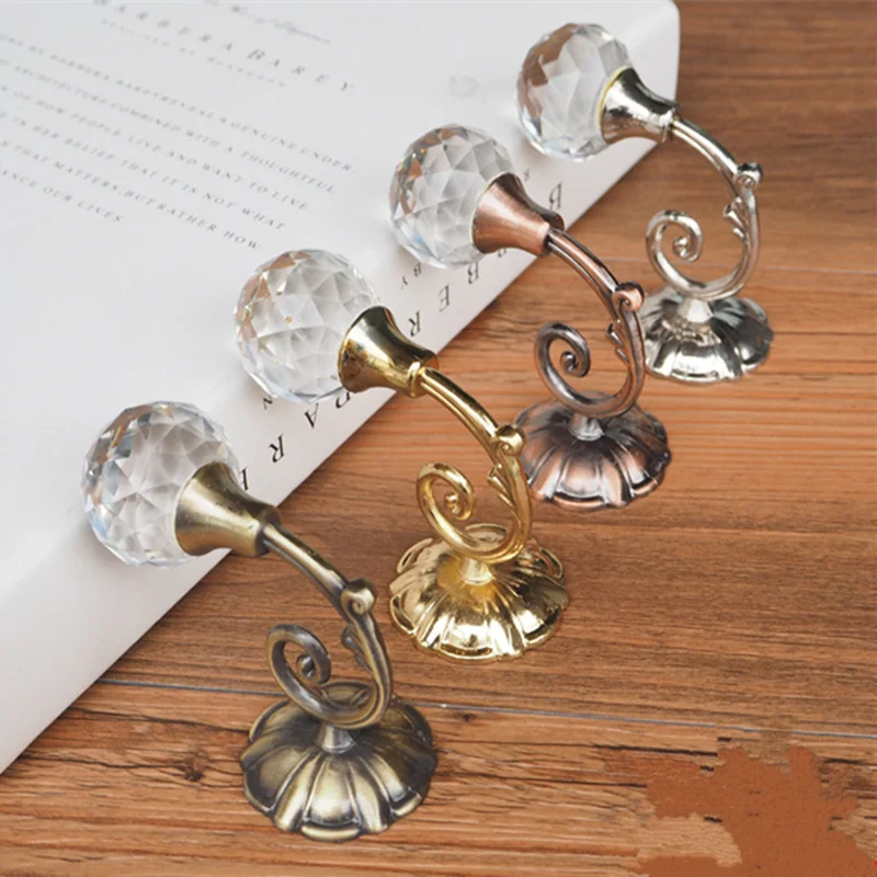 2pcs European Metal Crystal Ball curtain tieback vintage curtain holder