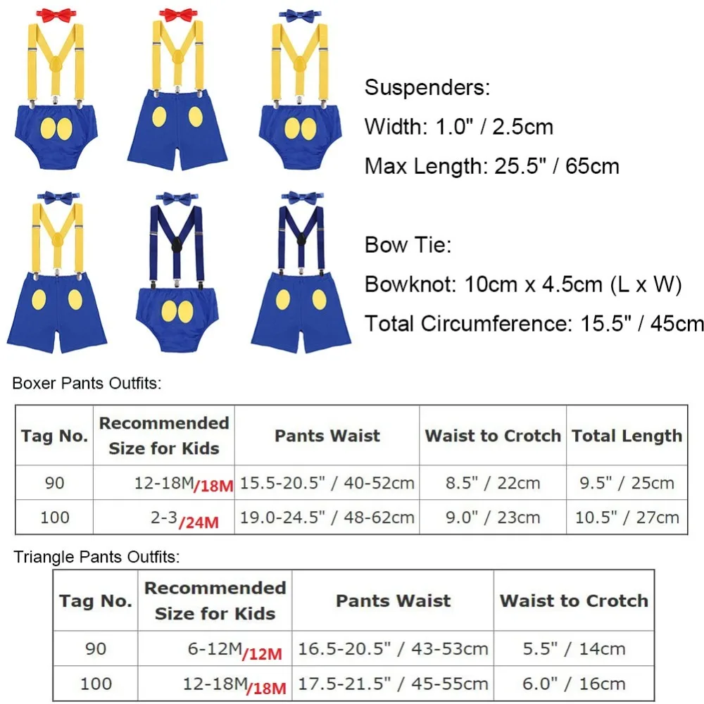 Комплект из 3 предметов с Дональдом Даком для маленьких мальчиков и девочек, 1 день рождения, костюм для Cake Smash, шорты на подтяжках