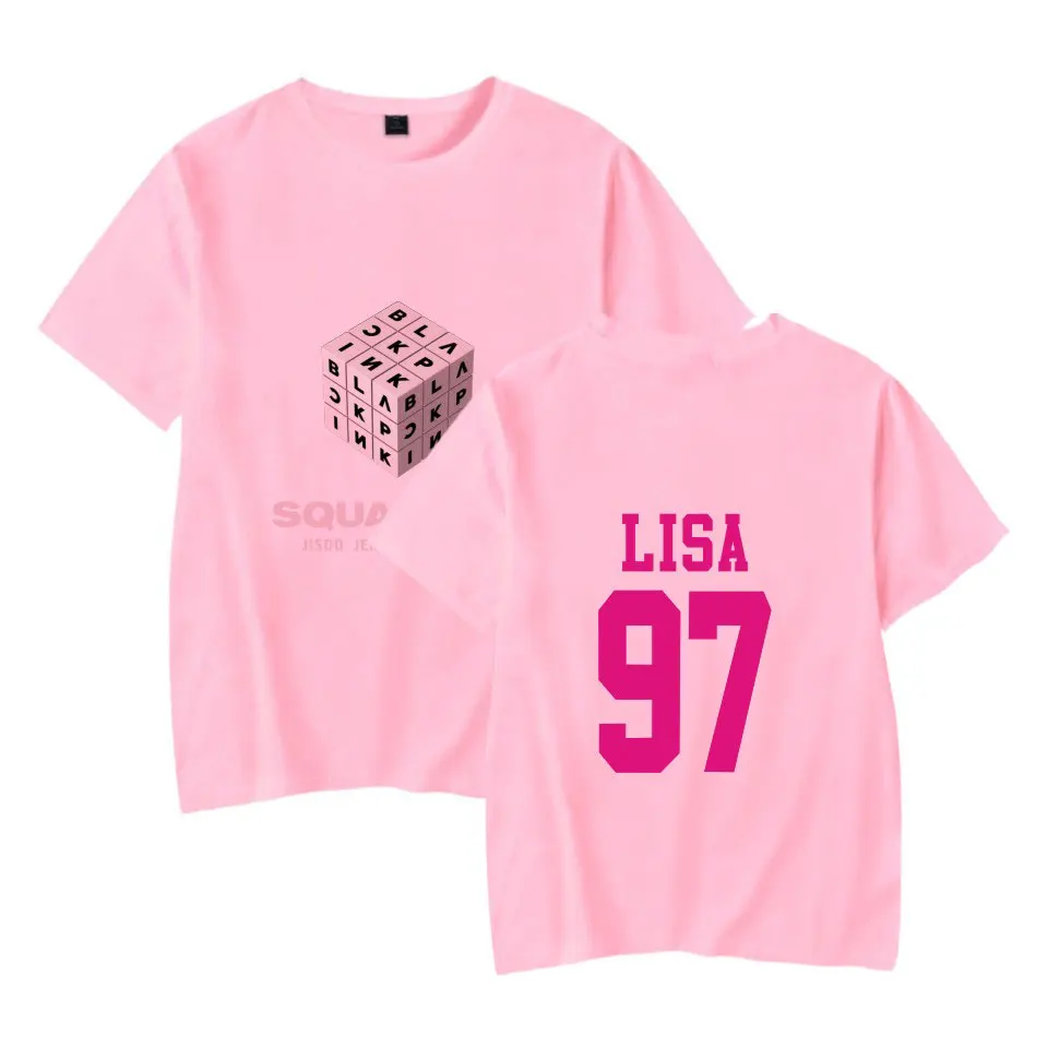 

Casual BLACKPINK Square Up t shirt Men/women Fashion Hip Hop Harajuku Square Up Summer Men;s t shirt Plus Size XXS-4XL