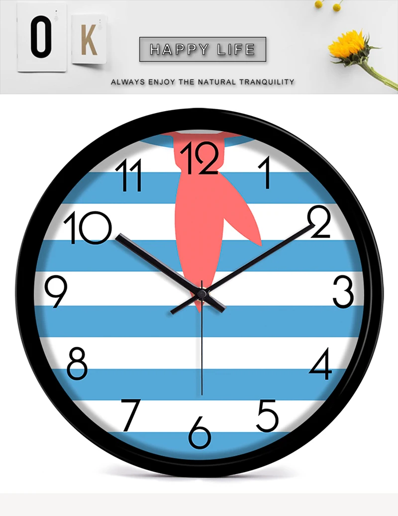 wall clock retro room clock (2)