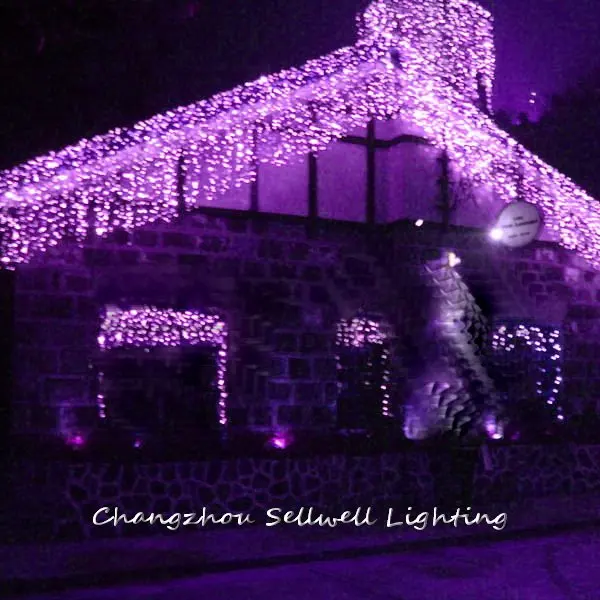 Срочная, рождественские украшения для дома Рождественская елка! праздничное освещение студии витрина украшения 0,5*4 м Светодиодные лампы H283