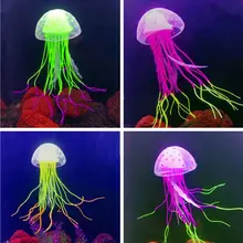 1 шт., светящиеся лунные медузы, аквариумный декор, искусственные медузы, украшение для аквариума, безвредное для всех рыб, как для свежей, так и для соли