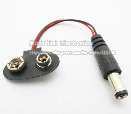 9V Battery Snap T-Type cable with 2.1mm DC Power Male Plug.jpg