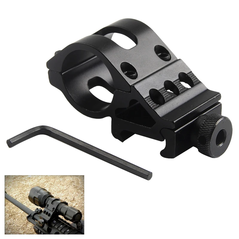 

30mm Ring Offset Rifle Flashlight Torch Laser Mount Picatinny Rail 20mm Weaver Hunting Caza Accessories RL2-0002