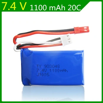 

7.4V 1100mAh lithium battery WLtoys V353 aircraft A949 A959 A969 A979 k929 remote control car accessory 903048