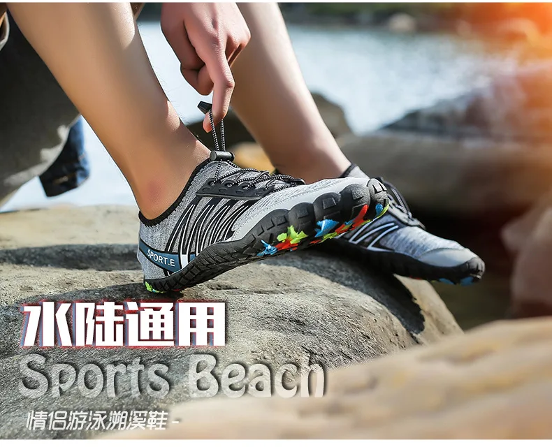 Спортивная обувь; летняя водонепроницаемая обувь; Мужские Пляжные шлепанцы; дышащая обувь; женские сандалии для дайвинга; носки для плавания; Tenis Masculino