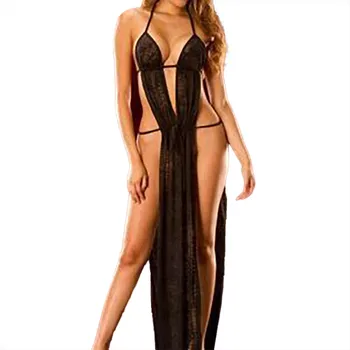 

2019 NEW HOT Women Lingerie Babydoll Sleepwear Underwear Long Blackless Nightwear Wholesale T4