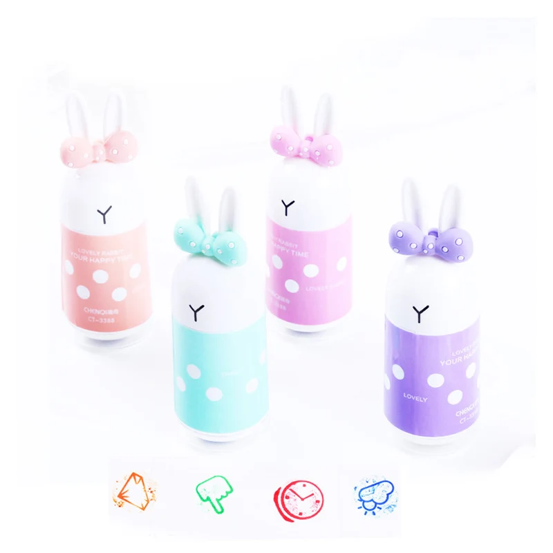Милый мультфильм Kawaii креативный кролик коррекция лента с печатью для детей