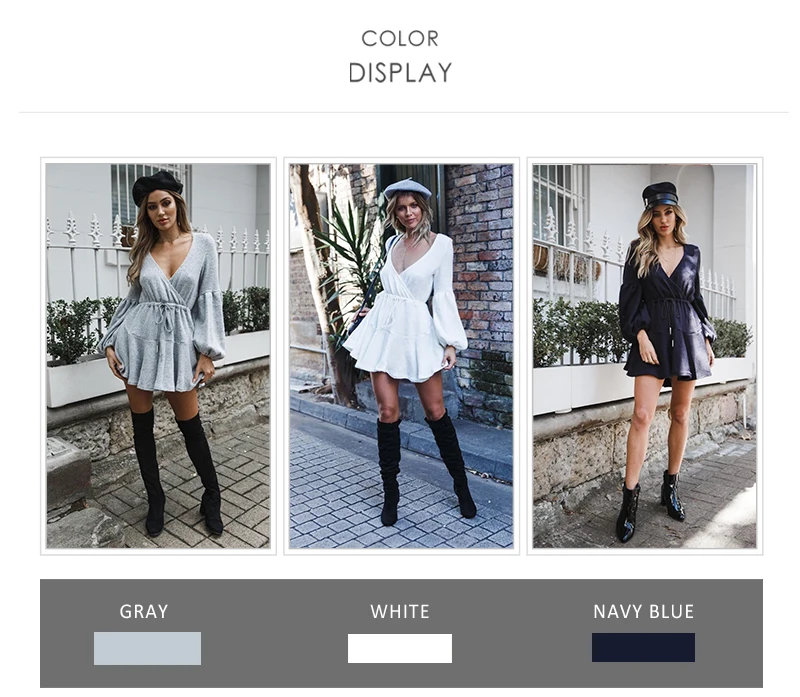 Long Sleeve Women Sexy Dress Winter 2018 V Neck Bandage Sashes Ladies Mini Sweater Dresses Knitted Autumn Short Vestido Party    (6)