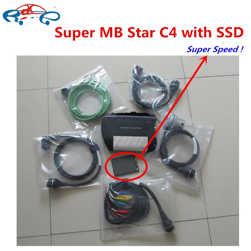 Новинка MB star c4 SD Подключение компактный 4 Star диагностический инструмент+ V2019.09 ssd hdd программное обеспечение может работать на CF19 D630 CF52 X200T