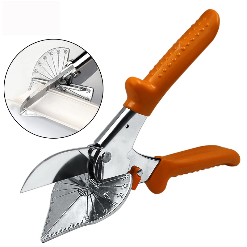 

45-180 Degree Angle Mitre Siding Wire Duct Cutter PVC PE Plastic Pipe Hose Scissors Cut Multi-purpose Housework Plumbing Tool