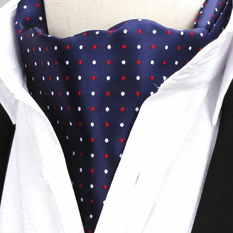 Бандана шарф для взрослых мужчин горошек шелк бизнес печати мужской галстук в горошек костюм рубашка аксессуары - Цвет: NB