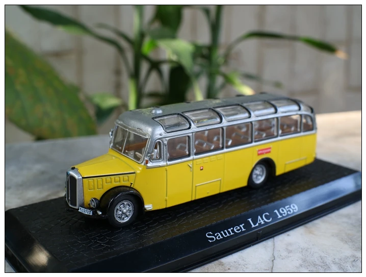 Высокая моделирования saurer L4C 1959 автобус, 1: 72 модели автомобилей из сплава, металлические литья под давлением, Коллекция игрушечных автомобилей