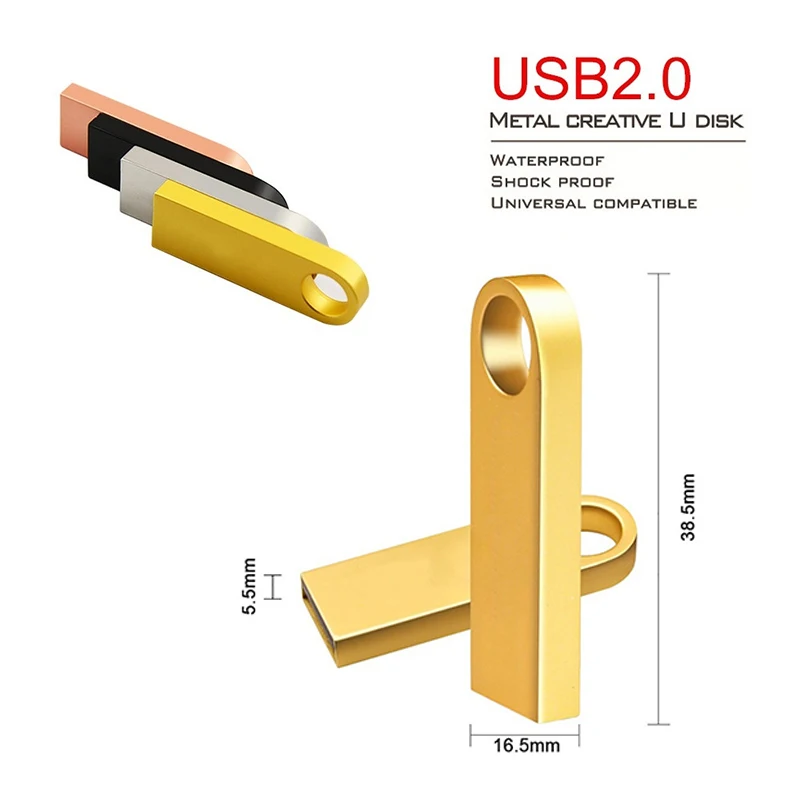 Металлический флэш диск USB 2 0 32 GB 16 128 64 8 Флэшка высокоскоростная ручка накопитель