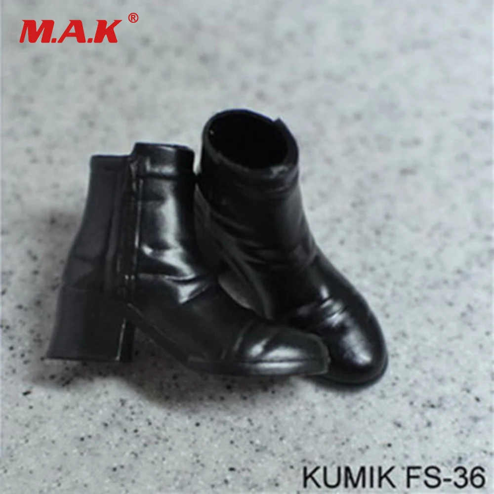 1//6 Women Leather Ankle Boots For 12/" Phicen Hot Toys Kumik Female Figure USA