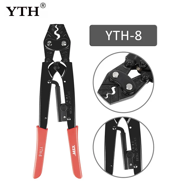 

YTH Crimping Pliers Tubular terminal crimper clamp tools mini 1.5-10mm electrical pliers Terminal Crimping clamp Hand Tool