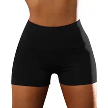 Женские повседневные однотонные эластичный пояс кружево Up Шорты для йоги упражнения Леггинсы плиссированные