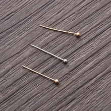 Hot-1000PCs KC золото/серебро покрытые шариковой головкой булавки и иглы для шитья 0,5x16 мм Ювелирная фурнитура и инструменты аксессуары ручной работы