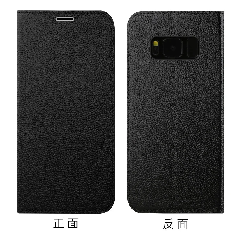 Защитный чехол из натуральной кожи для samsung S7 Note 8 S9 Plus A3 A7 A8 на присоске, чехол для телефона