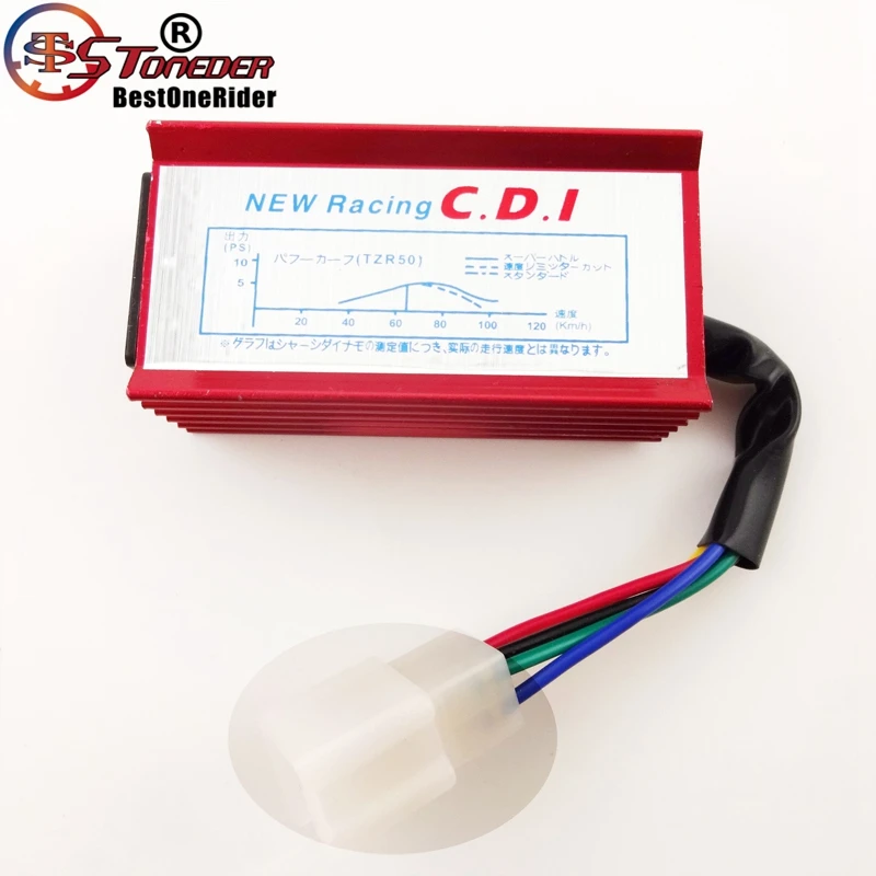 STONEDER красный 5 Pin гоночный AC Зажигание CDI Коробка для 50cc 90cc 110cc 125cc 140cc 150cc 160cc питбайк CRF50 TTR XR SSR YCF